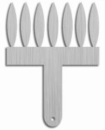 بودکور شانه شکلات استيل بزرگ طرح اشک 240057