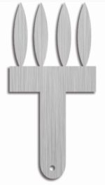 بودکور شانه شکلات استيل کوچک طرح اشک 240058