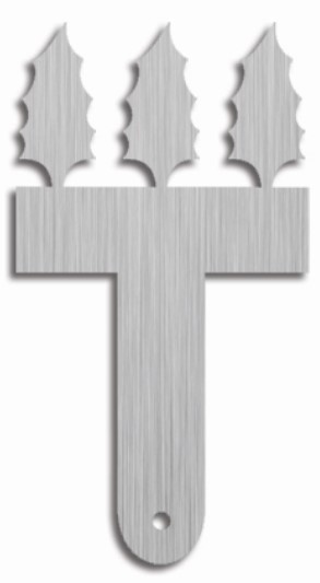 240063 بودکور شانه شکلات استيل کوچک برگ کريسمس 240063 - تصویر 1