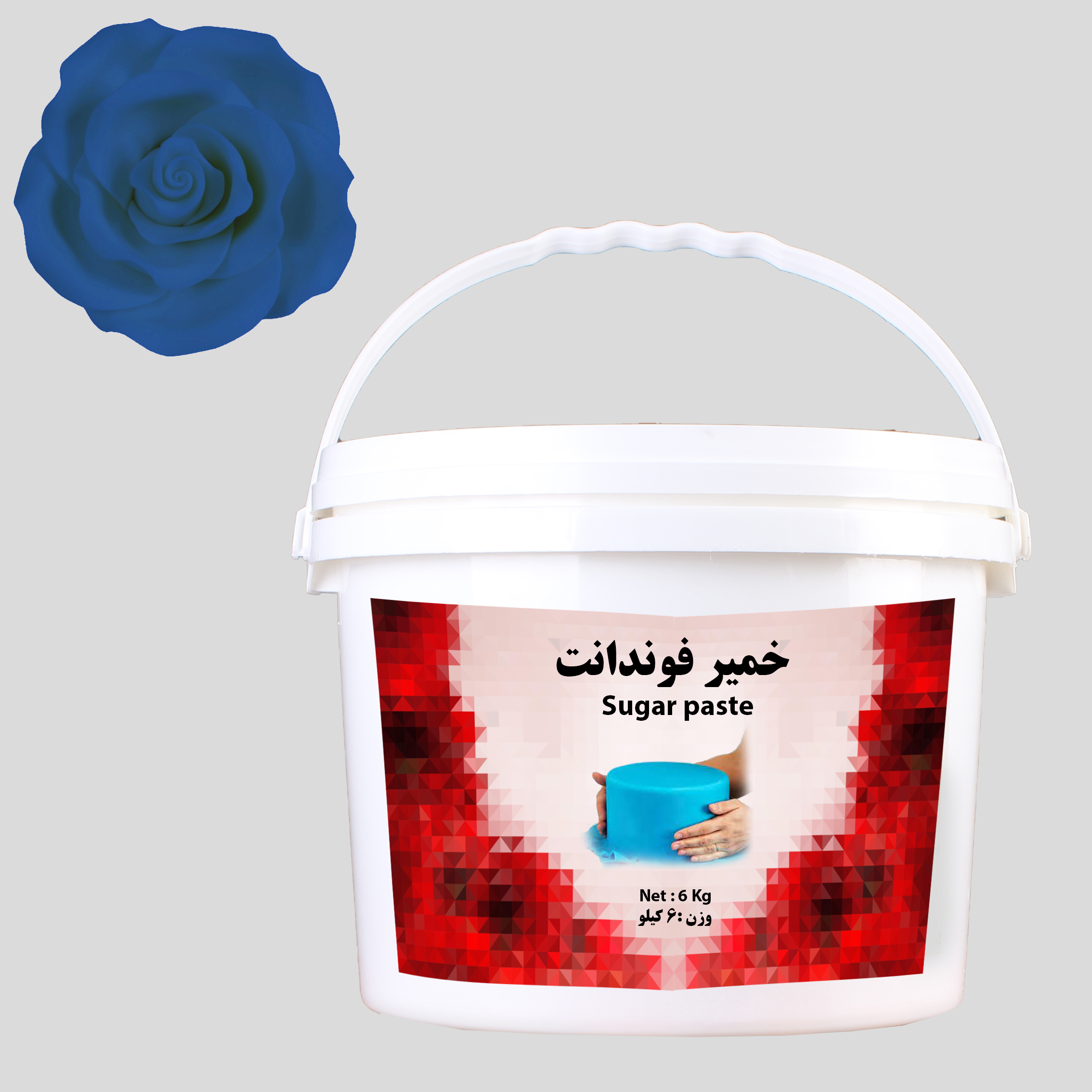 260041-1 بودکور خمير فوندانت 6 کيلويي سرمه ايي 260041 - تصویر 1