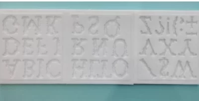 بودکور مالد سيليکوني حروف رومي 3 تکه 2200804