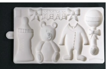 بودکور مالد سيليکوني خرس و شيشه شير 2200831